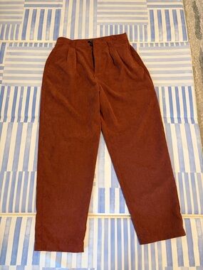 Burgundy Corduroy Trousers from Madewell